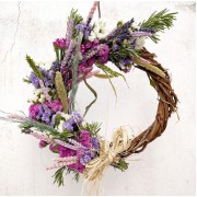 Αποστολη Λουλουδιων Αυθημερον - Στεφάνι πρωτομάγιας με διακοσμητικά υλικά 30cm 